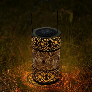 Hollowed-Out Metal Decor Lantern